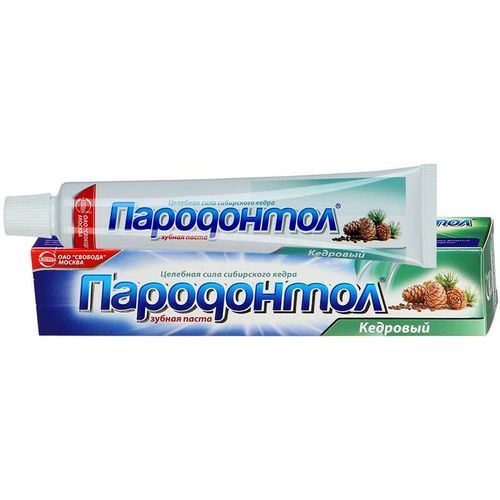 ПАРОДОНТОЛ ЗУБН ПАСТА КЕДР БАЛЬЗАМ ЗУБНАЯ ПАСТА КОМПЛЕКСНАЯ 63 Г №1
