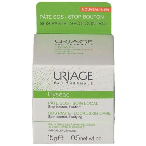 URIAGE HYSEAC ПАСТА SOS УХОД ДЛЯ ЖИРНОЙ И ПРОБЛЕМНОЙ КОЖИ КОСМЕТИЧЕСКАЯ ПАСТА  15 Г №1