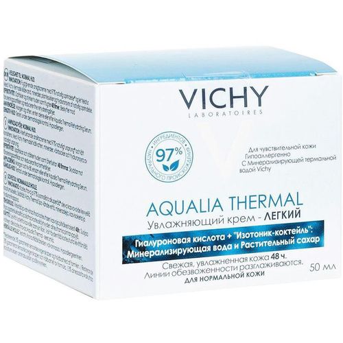 VICHY AQUALIA THERMAL КРЕМ ЛЕГКИЙ Д/НОРМ КОЖИ 48Ч КОСМЕТИЧЕСКИЙ КРЕМ  50 МЛ №1