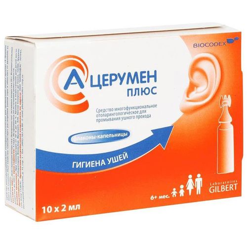 А-ЦЕРУМЕН ПЛЮС КАПЛИ УШНЫЕ 2 МЛ №10