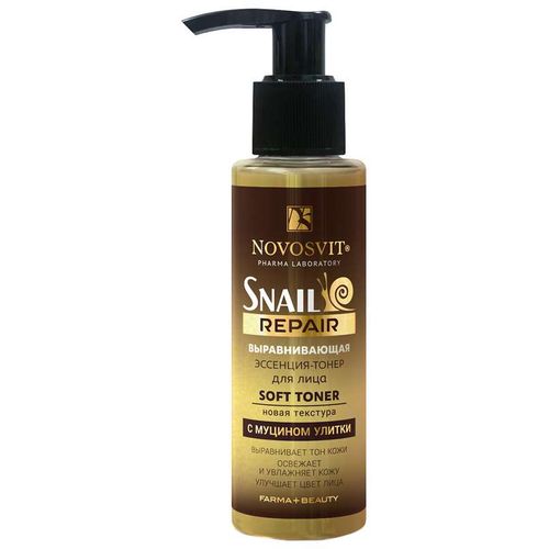NOVOSVIT SNAIL REPAIR ЭССЕНЦИЯ-ТОНЕР Д/ЛИЦА ВЫРАВ С МУЦИНОМ УЛИТКИ КОСМЕТИЧЕСКИЕ СРЕДСТВА ПРОЧИЕ 100 МЛ №1