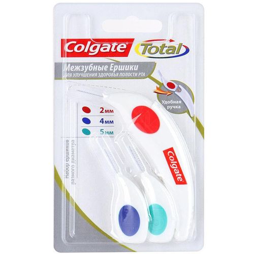 COLGATE TOTAL МЕЖЗУБН ЁРШИКИ 2 ММ+4ММ+5ММ ЕРШИКИ МЕЖЗУБНЫЕ   №3