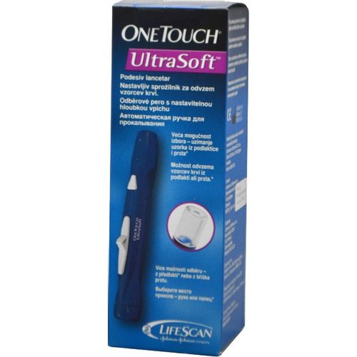 РУЧКА ДЛЯ ПРОКАЛЫВАНИЯ ONE TOUCH ULTRASOFT ПРОКАЛЫВАТЕЛЬ   №1