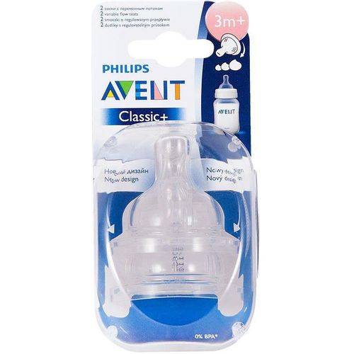 PHILIPS AVENT NATURAL СОСКА СИЛИКОНОВАЯ ПЕРЕМЕННЫЙ ПОТОК ОТ 3 МЕС SCF655/27 80550 СОСКА   №2