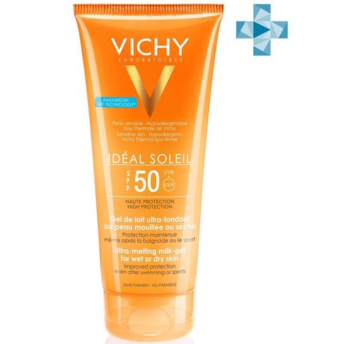 VICHY CAPITAL IDEAL SOLEIL ЭМУЛЬСИЯ ТАЮЩАЯ НА ВЛАЖНУЮ КОЖУ SPF50 КОСМЕТИЧЕСКАЯ ЭМУЛЬСИЯ 200 МЛ №1