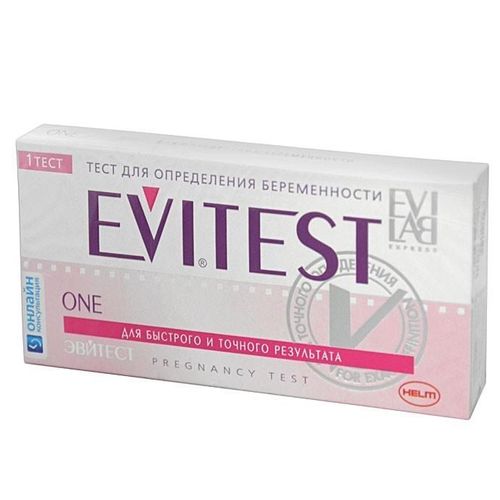 EVITEST ONE ТЕСТ НА БЕРЕМЕННОСТЬ ТЕСТ-ПОЛОСКА ТЕСТ НА БЕРЕМЕННОСТЬ №1