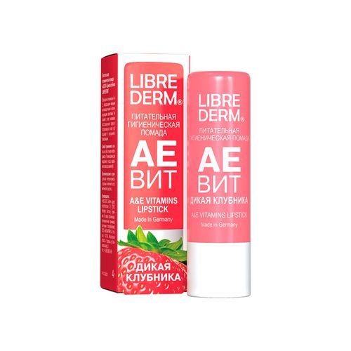 LIBREDERM АЕВИТ ПОМАДА ГИГИЕН ПИТАТЕЛЬНАЯ КЛУБНИКА ПОМАДА ГИГИЕНИЧЕСКАЯ  4 Г №1