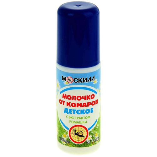 МОСКИЛЛ БЭБИ МОЛОЧКО ОТ КОМАРОВ ДЕТСКОЕ С ЭКСТРАКТОМ РОМАШКИ МОЛОЧКО-СПРЕЙ [РЕПЕЛЛЕНТНОЕ] 100 МЛ №1