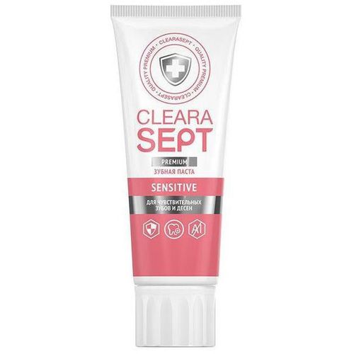 CLEARASEPT DENTAL SENSITIVE ЗУБНАЯ ПАСТА ДЛЯ ЧУВСТВИТЕЛЬНЫХ ЗУБОВ И ДЕСЕН ЗУБНАЯ ПАСТА ДЛЯ ЧУВСТВИТЕЛЬНЫХ ЗУБОВ 75 МЛ №1