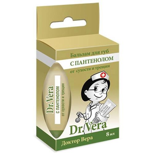 ДОКТОР ВЕРА БАЛЬЗАМ Д/ГУБ ПАНТЕНОЛ ОТ СУХОСТИ/ТРЕЩИН КОСМЕТИЧЕСКИЙ БАЛЬЗАМ 8 МЛ №1