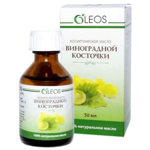 OLEOS МАСЛО КОСМЕТИЧЕСКОЕ ВИНОГРАДНОЙ КОСТОЧКИ КОСМЕТИЧЕСКОЕ МАСЛО 50 МЛ №1
