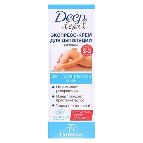 ФЛОРЕСАН DEEP DEPIL КРЕМ-ЭКСПРЕСС НЕЖНЫЙ Д/ДЕПИЛЯЦИИ (Ф-123) КОСМЕТИЧЕСКИЙ КРЕМ 100 МЛ №1