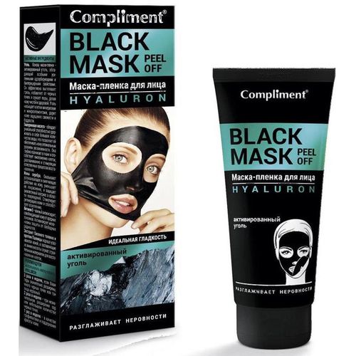 COMPLIMENT BLACK MASK МАСКА-ПЛЕНКА ДЛЯ ЛИЦА HYALURON МАСКА ДЛЯ ЛИЦА 80 МЛ №1