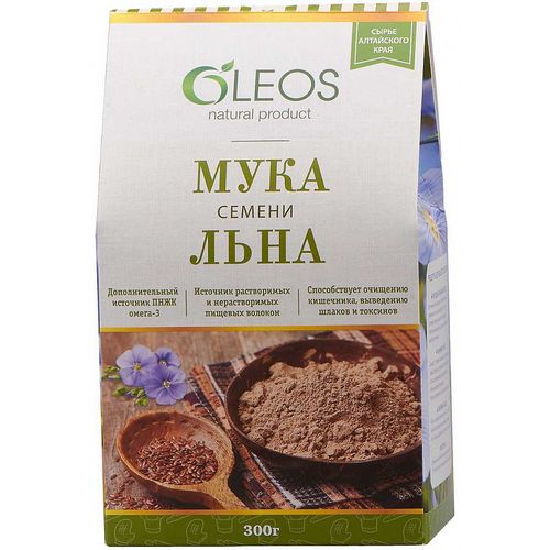 OLEOS МУКА СЕМЕНИ ЛЬНА ПОРОШОК  300 Г №1