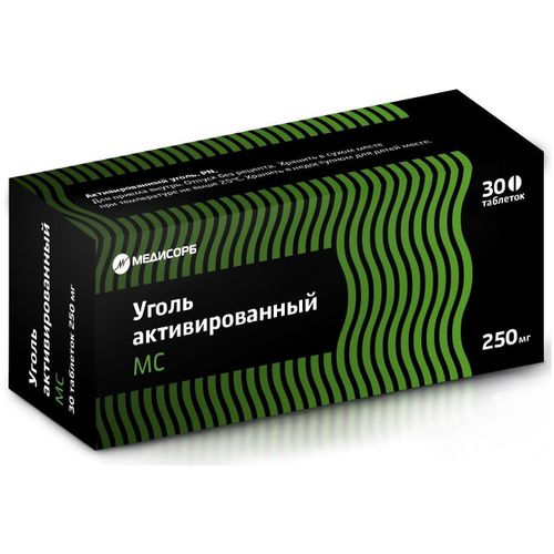 УГОЛЬ АКТИВИРОВАННЫЙ МС ТАБЛЕТКИ 250 МГ   №30
