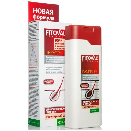 FITOVAL ШАМПУНЬ ПРОТИВ ПЕРХОТИ РЕГУЛЯРНЫЙ УХОД ШАМПУНЬ ПРОТИВ ПЕРХОТИ 200 МЛ №1