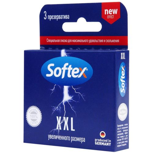 SOFTEX ПРЕЗЕРВАТИВЫ УВЕЛИЧЕН.РАЗМЕРА XXL ПРЕЗЕРВАТИВ    №3