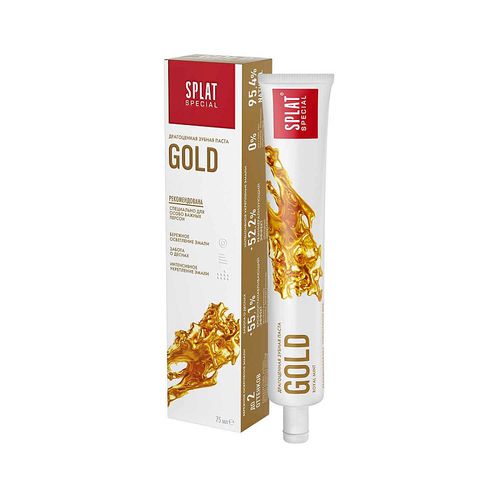 SPLAT SPECIAL З/ПАСТА GOLD/ЗОЛОТО ЗУБНАЯ ПАСТА ОТБЕЛИВАЮЩАЯ 75 МЛ №1