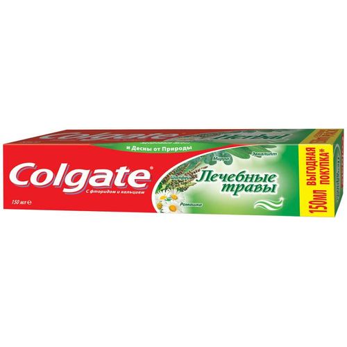 COLGATE ЗУБН ПАСТА ЛЕЧЕБНЫЕ ТРАВЫ ЗУБНАЯ ПАСТА КОМПЛЕКСНАЯ 150 МЛ №1