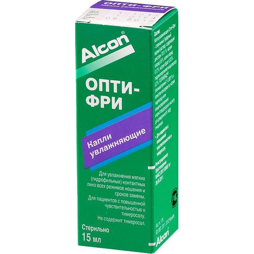 ОПТИ-ФРИ КАПЛИ УВЛЯЖНЯЮЩИЕ КАПЛИ ДЛЯ ЛИНЗ 10 МЛ №1