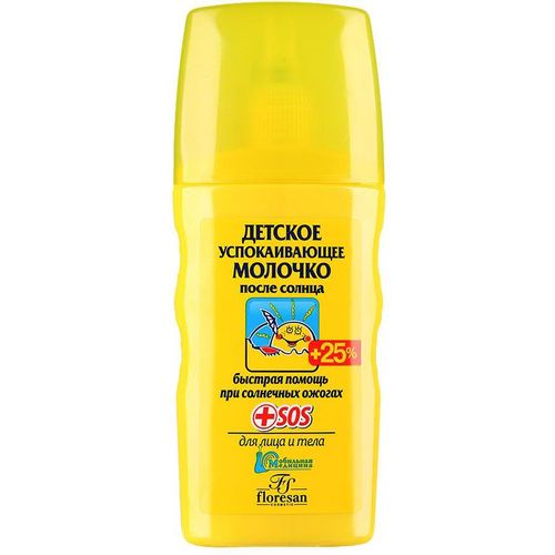 ФЛОРЕСАН СОЛН СЕРИЯ МОЛОЧКО ДЕТ УСПОКАИВАЮЩЕЕ П/СОЛНЦА (Ф-112) КОСМЕТИЧЕСКОЕ МОЛОЧКО 125 МЛ №1