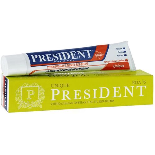 PRESIDENT ЗУБН ПАСТА PROFI UNIQUE ЗУБНАЯ ПАСТА КОМПЛЕКСНАЯ 50 МЛ №1