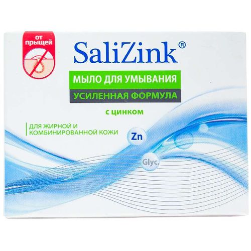 SALIZINK МЫЛО ДЛЯ УМЫВАНИЯ С ЦИНКОМ Д/ЖИРН/КОМБИНИР КОСМЕТИЧЕСКОЕ МЫЛО  100 Г №1