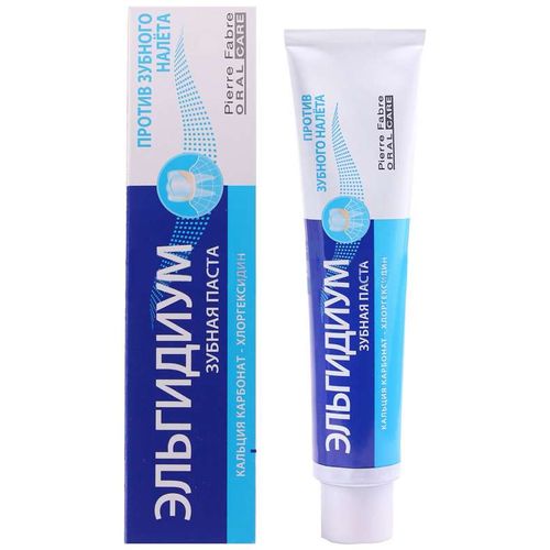 ЭЛЬГИДИУМ ЗУБН ПАСТА П/ЗУБНОГО НАЛЕТА КАЛИЦИЙ/ХЛОРГЕКСИДИН ЗУБНАЯ ПАСТА КОМПЛЕКСНАЯ 75 МЛ №1