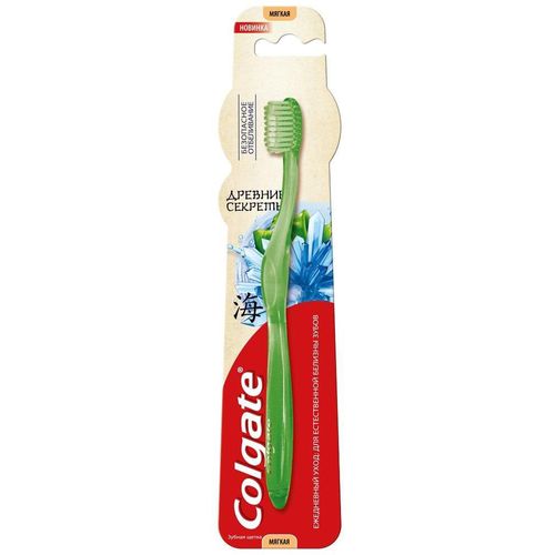 COLGATE ЗУБН ЩЕТКА ДРЕВНИЕ СЕКРЕТЫ БЕЗОПАСНОЕ ОТБЕЛИВАНИЕ МЯГКАЯ ЗУБНАЯ ЩЕТКА   №1