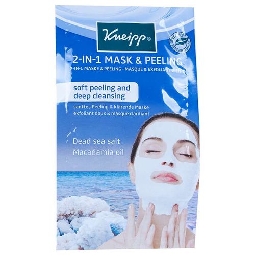 KNEIPP МАСКА-СКРАБ ОЧИЩАЮЩАЯ 2В1 С СОЛЬЮ МЕРТВОГО МОРЯ И МАСЛОМ МАКАДАМИИ МАСКА ДЛЯ ЛИЦА 16 МЛ №1