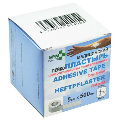 SFM ПЛАСТЫРЬ ТКАН/ОСН 5СМ Х 250СМ ПЛАСТЫРЬ НА ТКАНЕВОЙ ОСНОВЕ   №1