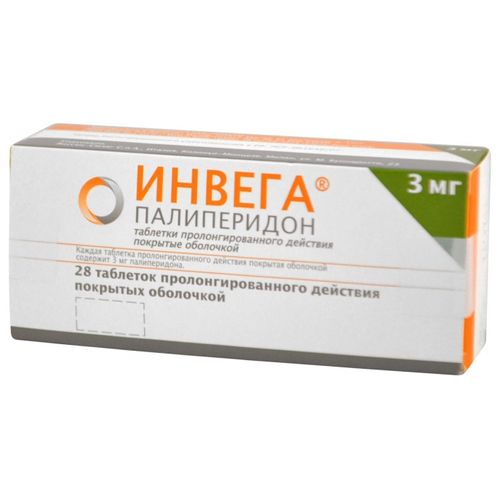 ИНВЕГА ТАБЛЕТКИ ПРОЛОНГИРОВАННОГО ДЕЙСТВИЯ ПОКРЫТЫЕ ОБОЛОЧКОЙ 3 МГ   №28