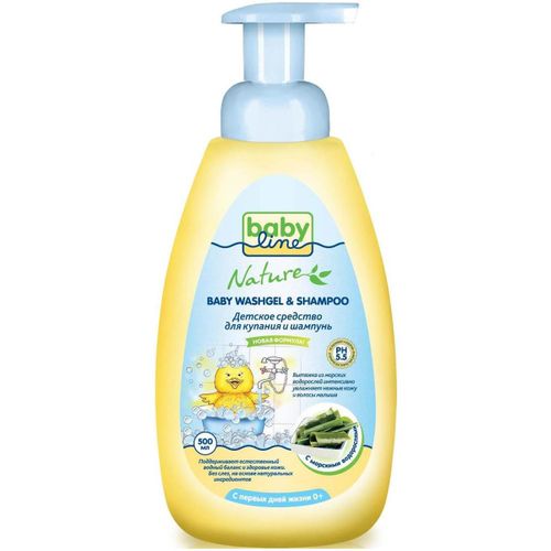 BABYLINE NATURE СРЕДСТВО Д/КУПАНИЯ И ШАМПУНЬ С МОРСКИМИ ВОДОРОСЛЯМИ СРЕДСТВО ДЛЯ КУПАНИЯ 500 МЛ №1