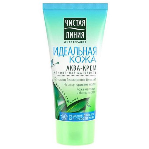 ЧИСТАЯ ЛИНИЯ АКВА-КРЕМ МГНОВЕННАЯ МАТОВОСТЬ ИДЕАЛЬНАЯ КОЖА КРЕМ ДЛЯ ЛИЦА 50 МЛ №1