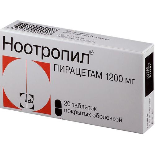 НООТРОПИЛ ТАБЛЕТКИ ПОКРЫТЫЕ ОБОЛОЧКОЙ 1,2 Г   №20