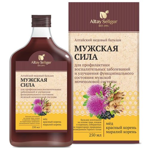 АЛТАЙСКИЙ БУКЕТ БАЛЬЗАМ НА МЕДУ "БОГАТЫРЬ" ДЛЯ МУЖЧИН БАЛЬЗАМ 200 МЛ №1
