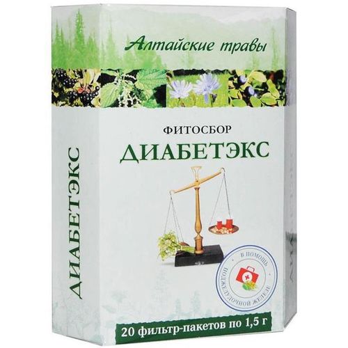 ДИАБЕТЭКС АЛТАЙСКИЕ ТРАВЫ ФИТОСБОР 1,5 Г №20