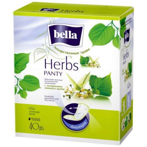 BELLA PANTY HERBS ПРОКЛАДКИ ЕЖЕДНЕВНЫЕ TILIA С ЭКСТРАКТОМ ЛИПЫ ПРОКЛАДКИ ЖЕНСКИЕ ГИГИЕНИЧЕСКИЕ ЕЖЕДНЕВНЫЕ №40