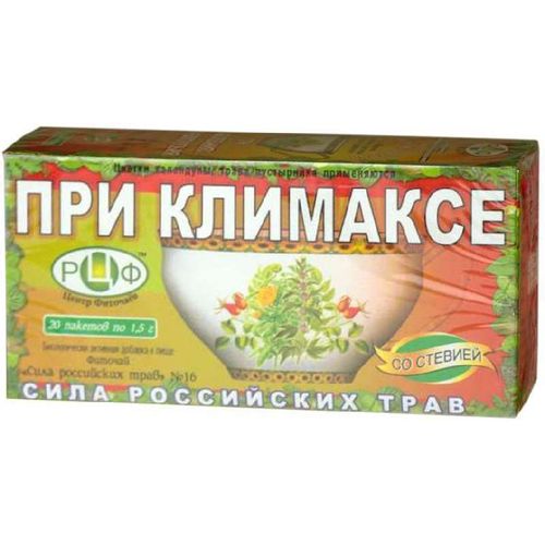 СИЛА РОССИЙСКИХ ТРАВ № 16 ПРИ КЛИМАКСЕ ФИТОЧАЙ  1,5 Г №20