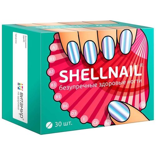 ВИТАМИР SHELLNAIL/ШЕЛЛНЕЙЛ БЕЗУПРЕЧНЫЕ ЗДОРОВЫЕ НОГТИ ТАБЛЕТКИ  1700 МГ №30