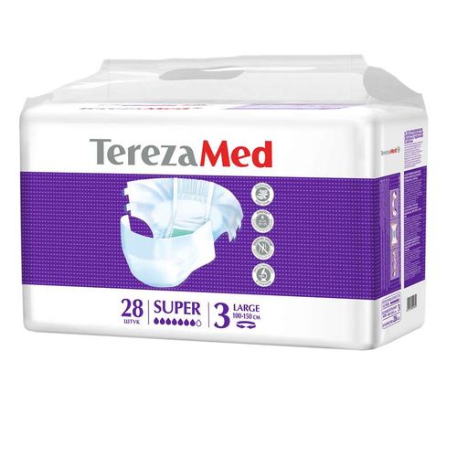 TEREZAMED ПОДГУЗНИКИ Д/ВЗР SUPER LARGE (3) ПОДГУЗНИКИ УРОЛОГИЧЕСКИЕ   №28