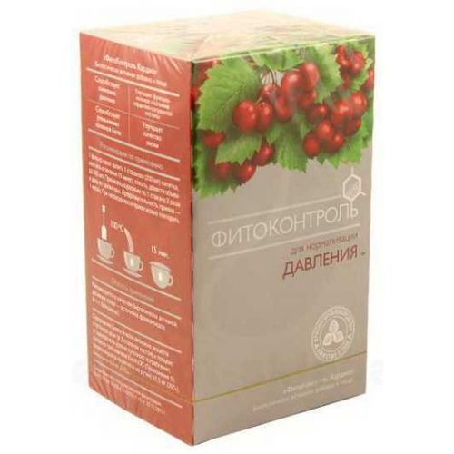 ФИТОКОНТРОЛЬ КАРДИО ФИТОЧАЙ  1,5 Г №20