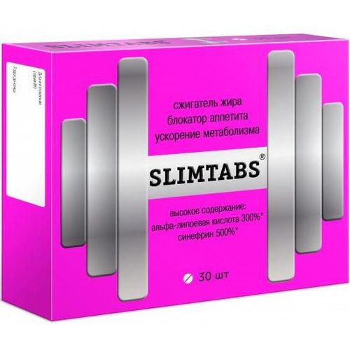 ВИТАМИР SLIMTABS СИНЕФРИН/АЛЬФА-ЛИПОЕВАЯ КИСЛОТА ТАБЛЕТКИ  0,58 Г №30
