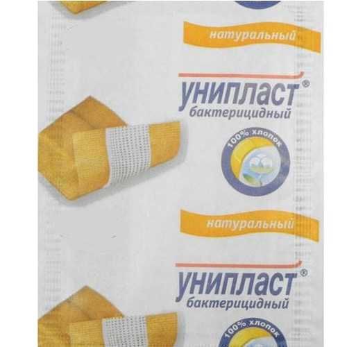 УНИПЛАСТ ПЛАСТЫРЬ БАКТЕРИЦИД ЭЛАСТИЧНЫЙ ПЛАСТЫРЬ 1,9 СМХ7,2 СМ №1