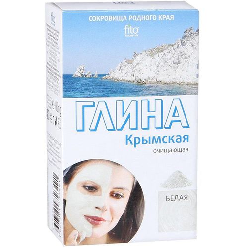 ФИТОКОСМЕТИК СОКРОВИЩА РОДНОГО КРАЯ ГЛИНА ДЛЯ ЛИЦА И ТЕЛА БЕЛАЯ КРЫМСКАЯ КОСМЕТИЧЕСКАЯ ГЛИНА 100 Г №1