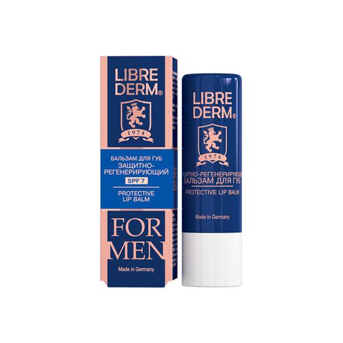 LIBREDERM FOR MEN БАЛЬЗАМ Д/ГУБ ЗАЩИТНО-РЕГЕНЕРИРУЮЩИЙ SPF7 КОСМЕТИЧЕСКИЙ БАЛЬЗАМ  4 Г №1
