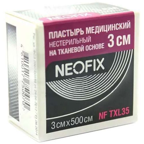 NEOFIX TXL ПЛАСТЫРЬ НА ТКАН ОСНОВЕ 3СМX500СМ ПЛАСТЫРЬ НА ТКАНЕВОЙ ОСНОВЕ   №1