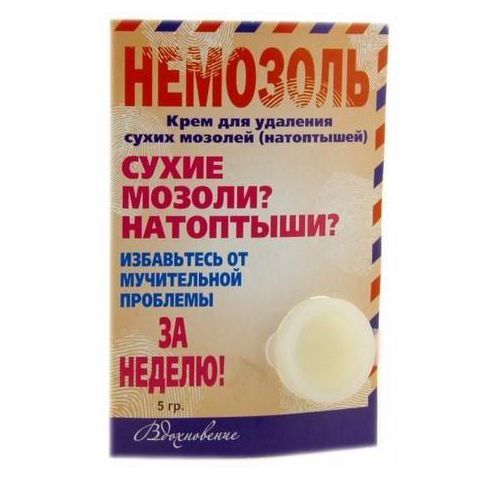 НЕМОЗОЛЬ КРЕМ Д/УДАЛЕНИЯ СУХИХ МОЗОЛЕЙ КОСМЕТИЧЕСКИЙ КРЕМ 5 МЛ №1