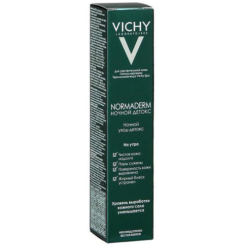 VICHY NORMADERM DETOX КРЕМ-УХОД Д/ЛИЦА НОЧНОЙ ПРОБЛ КОЖА КОСМЕТИЧЕСКИЙ КРЕМ  40 МЛ №1