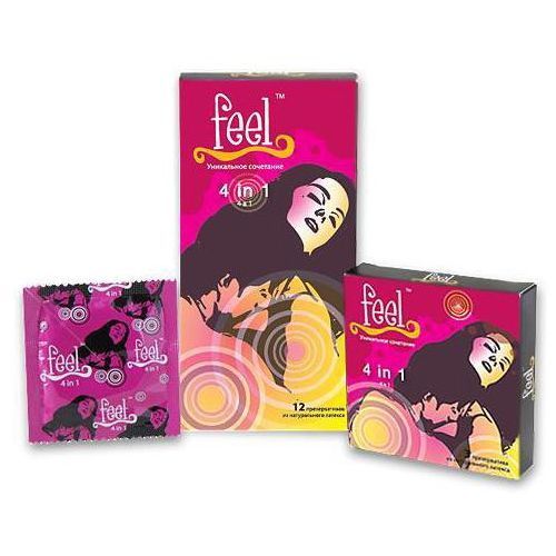 FEEL 4 IN 1 ПРЕЗЕРВАТИВЫ ПРЕЗЕРВАТИВ    №12